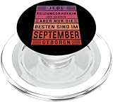 Installateur Geburtstag September geboren Heizungsbauerin PopSockets PopGrip für MagSafe