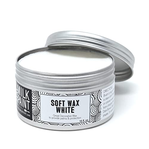 Comparison: Best Sealer For Painted Cabinets 10 Real Milk Paint, Soft Finishing Wax Sealant for Painted Furniture, Paint Sealer Topcoat for Cabinets, Unfinished Wood Decor, Beeswax, Matte White, 16 oz.