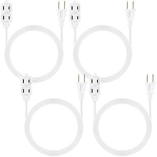 image for GE home electrical GE 3-Outlet Power Strip, 6 Ft Extension Cord, 4 Pac