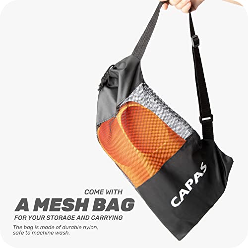 Capas Swim Training Fins Comfortable Silicone Lap Swimming Short Blade Floating Flippers With Mesh Bag For Kids Adult Men Women Build Leg Strength #TOP4