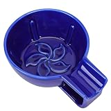 OSALADI Keramik Rasierschale für Herren Ergonomischer Rasierseifenbehälter In Blau Langlebige Schale für Rasierschaum Zuhause