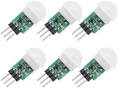 Onyehn IR Pyroelectric Infrared PIR Motion Sensor Detector Modules DC 2.7 to 12V(Pack of 6pcs)