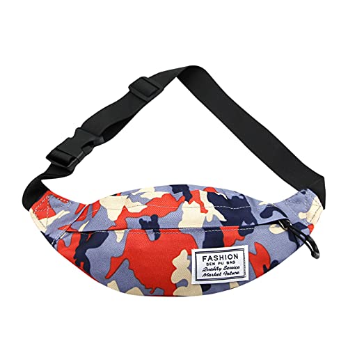 AIBEARTY Fashion Fanny Pack Small Checkered Waist Pack Belt Waist Bag Pack Pouch with Adjustable Strap for Sport Running,Camping,Trip