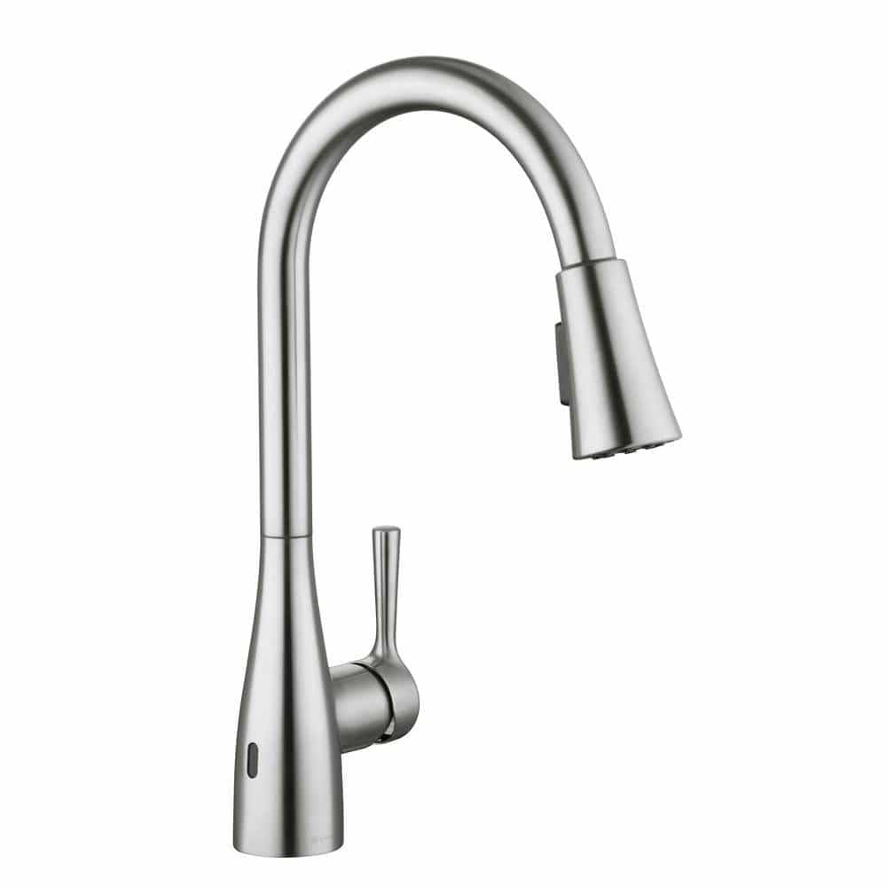 Glacier BaySadira Touchless Single-Handle Pull-Down Sprayer Kitchen Faucet with TurboSpray and FastMount in Chrome