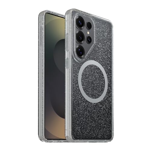 Image of OtterBox Samsung Galaxy S26 Ultra Symmetry Series Case - Stardust 4.0, Clear, Thin, Glitter Samsung Phone Case, Built-in Fast Charge Magnets & Raised Edges