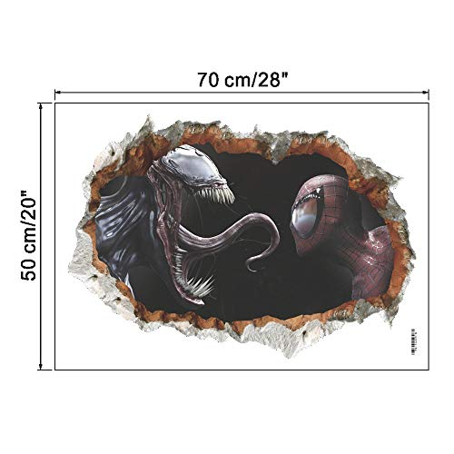 Preisvergleich Produktbild ZKPMJH Wandsticker Venom Schlafsaal Schlafzimmer Wandaufkleber