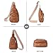 BOSTANTEN Small Sling Bag for Women - Leather Crossbody Fanny Pack for Travel, Brown