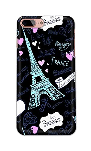 Image of Generic PRINTFIDAA Lovers Famous Place Eiffel Tower in Paris Printed Designer Hard Back Case Cover for iPhone 7 Plus (5.5 inch) / iPhone 8 Plus (5.5 inch), A1784, A1661, A1785 -(VS) MVN1003