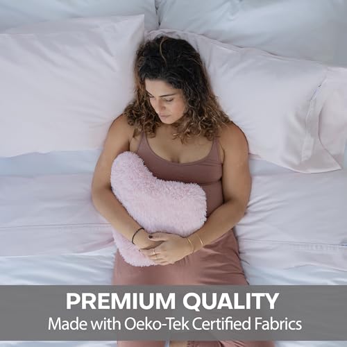 Image of QuickZip Sateen Pillowcase Standard /Queen Size (20 inch X 32 inch), Set of 2, 100% Cotton Pillow Covers with Envelope Closure, Wildflower