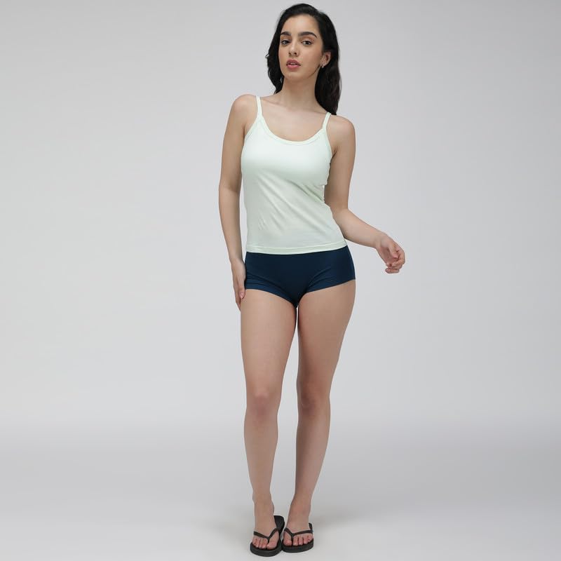 Image of Amul Comfy Cotton Adjustable Slips|Camisole|Pack of 3| Innerwear for Women(Assorted Colours May Vary)