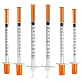 100 Stück 1ml Plastiktube 32G 6mm einzeln versiegelt Einzeln verpackt, für Labormessung, Flüssigkeitstrennung, Tierartikel