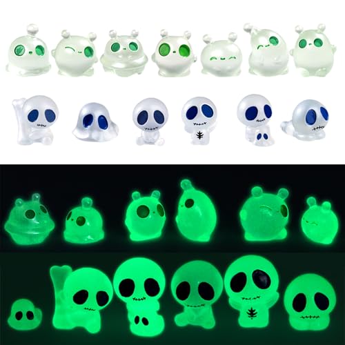 CHIHOLEN 13 unidades de espíritus del bosque para decoración de jardín, figuras luminosas de elfos, mini figuras de princesa de resina para jardín, planta en maceta, jardín en miniatura, dormitorio