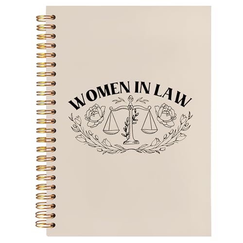 BearCake Lawyer Notebook Journal,Women in Law Notebook, Lawyer Notebook,Future Lawyer Gifts,Law Student Gifts,Law Graduation Gifts,Hardcover Spiral Notebook 5.5x8.3