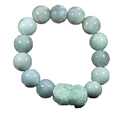 Jade émeraude véritable : bijoux à main en pierre naturelle hommes femmes