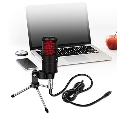 Microphone pour broadcasting et enregistrement sur PC portable 3.5mm