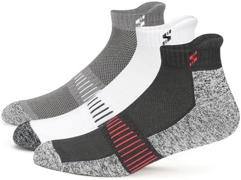 Supersox Ankle Length Socks for Man | Combed Cotton | Durable & Breathable | Anti-Odor & Antibacterial | Multicolour | Free Size | Pack of 3