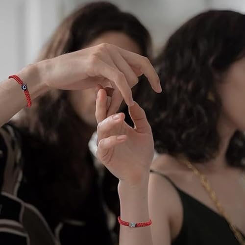 5pcs Hamsa Hand Evil Eye Bracelet Kabbalah Protection Handmade Red String Adjustable Bracelet Good Luck Minimalist Jewelry for Women Men4