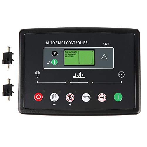 Controlador generador DSE6120 con pantalla LCD, entrada analógica 0-10V y 4-20mA, monitorización y protección avanzada - compatibilidad multisensor, funcionamiento en frío y uso profesional