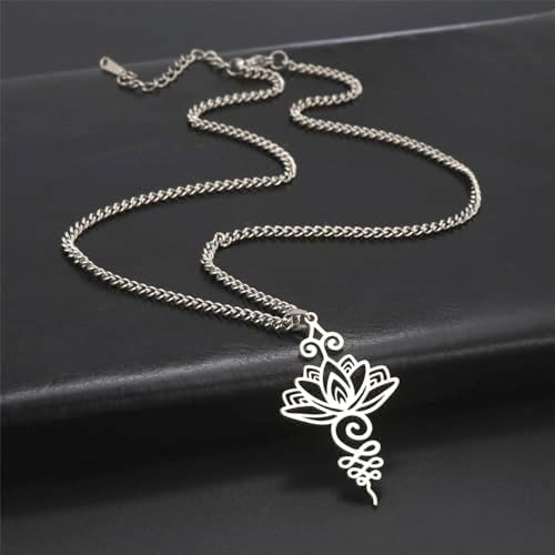 EUEAVAN 5 pz Unalome Fiore di Loto Ciondolo Buddha Buddismo Om Yoga Pendenti e Ciondoli Collana Orecchini Amuleto Creazione di Gioielli Fornure FAI DA TE  36
