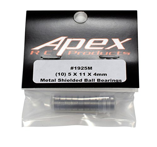 Apex Rc Products 1925M 10 Pack 5X11X4Mm Metal Shielded Ball Bearings Mr115Zz - Apex Rc Products #1925M thumb #3
