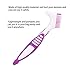 2-Piece Denture Brush, Specially Designed to Thorough Cleaning Dentures & Bridges, Purple