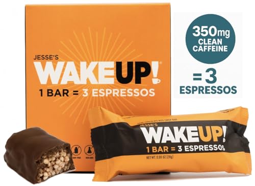 Image of WAKE UP! Caffeinated Dark Chocolate Bars, 3 Espressos, 2 Pack (12 Bars)