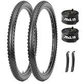 WINFAVO 2-Pack Mountain Bike Tires & Tubes Set: 29×2.1-Inch Puncture-Protection MTB...