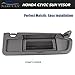 Nakuuly Left Driver and Right Passenger Side Sun Visor Atlas Gray Compatible with Honda Civic 2006 2007 2008 2009 2010 2011 Replaces # 83280-SNA-A01ZA 83230-SNA-A01ZA