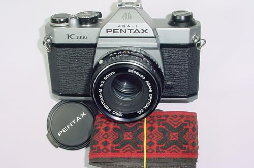 Pentax K1000 with 50mm F2 SLR film camera 35mm - Serviced