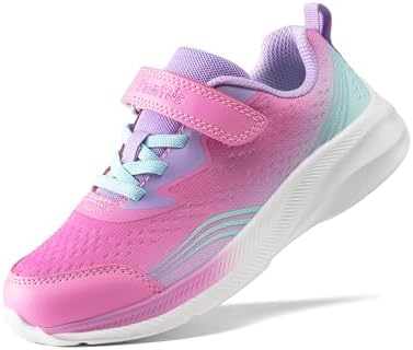 DREAM PAIRS Kids Shoes Sneakers Lightweight,Hot Pink/Blue,1 Little Kid