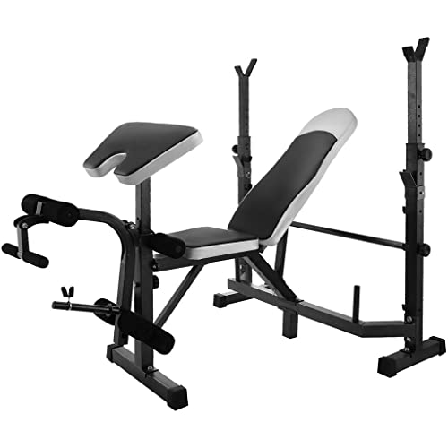 QWVDS Verstelbare Full Body Workout Bank Opvouwbare Bank Multifunctionele Utility Gewichthefbank - Image 4