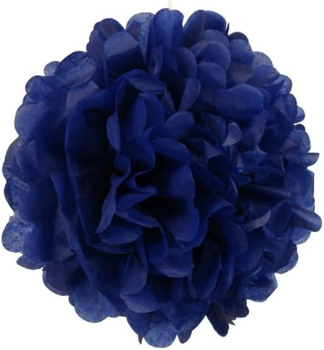 Just Artifacts Tissue Pom Pom Paper Flower Ball 10inch Royal Blue
