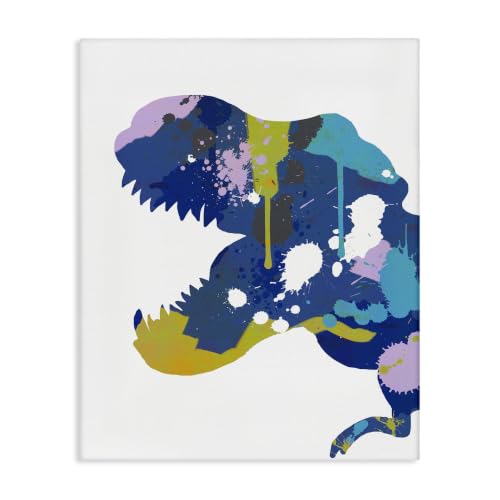 Stupell Industries T Rex Dinosaur Silhouette, 16 x 20 Inch Canvas Wall Art