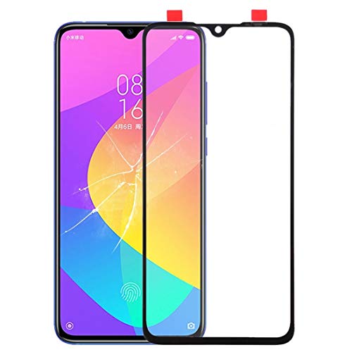 XIAOMISPAREPARTS Accesorios para telefonos moviles Pantalla Frontal Lente de Cristal Externa for Xiaomi Mi CC9 (Color : Black) Cover