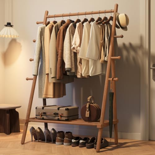 Yoobure Solid Wood Clothes Rack
