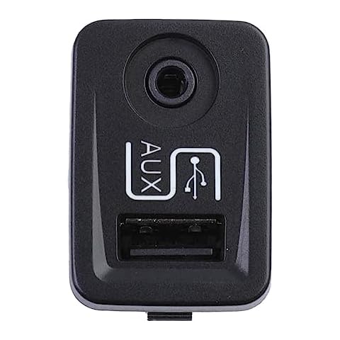 Nawwgy Auto Car USB Port Socket Compatible for 1SJ82JXWAA 2012-2014 Auxiliary Input JacksSwitch StereosAdapter SUV Car Part Plastic Cover