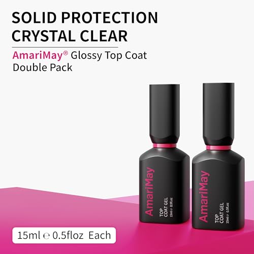 Glossy Gel Top Coat Double Pack, 2pcs 15ml miniatura 2