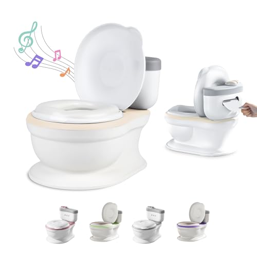 Orinal Bebé - Orinales Infantiles Con Sonido Para Aprender A Ir Al Baño - Inodoro Para Bebés Y Niños - Antideslizante Con Sonido De Descarga Y Música - Con Recipiente Desmontable - Adaptador Wc Niños