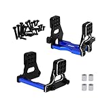 GTHELE Aluminum Multi-Hole Damper Holder Tower for TRX4M Defender 1/18 RC Crawler Shock Kit (Dark Blue)