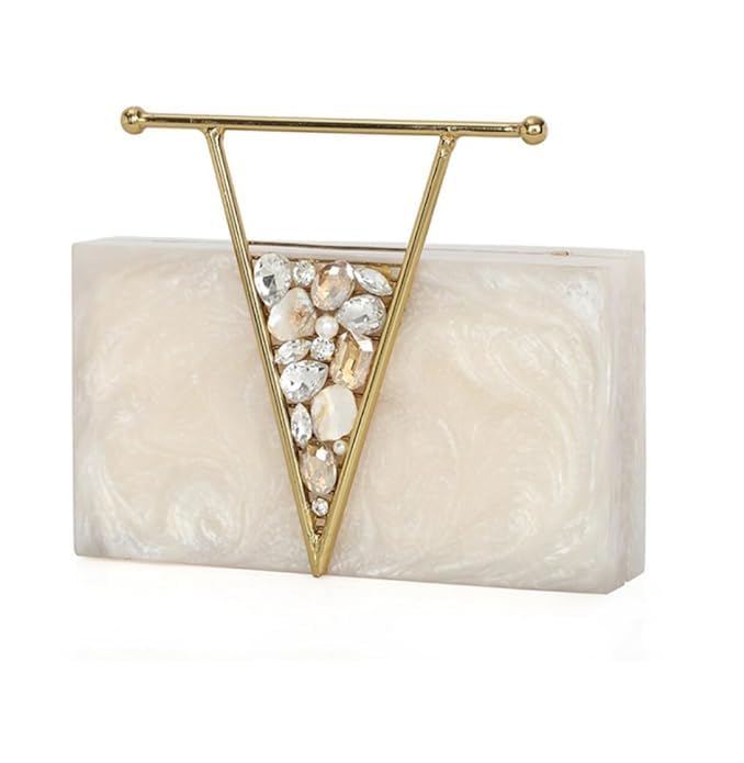 Resin Clutch Bag Hand Bag Acrylic Clutches for With Brass Handal and pocut looks Women Bridal Clutches for Wedding Celebrity Party Evening Marble Purse Floral Clutch For Women's & Girls-image-27