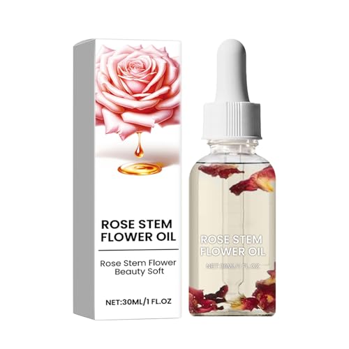 Aceite de flores de tallo de rosa, aceite corporal, aceite de masaje, aceite corporal de celulitis, reduce la celulitis y tonifica la piel flácida, adecuado para todos los tipos de piel, 1 unidad (30