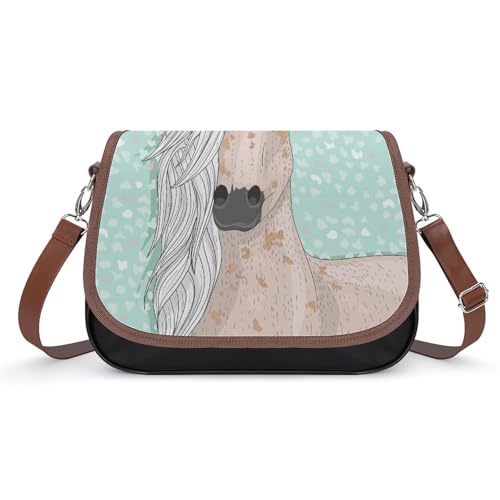 Sac messager imperméable fleuri idéal pour le travail et sorties