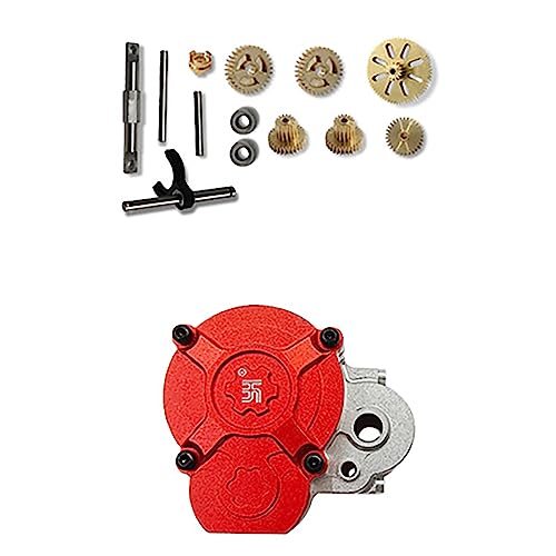 RC Climbing Car Metal Transmission Center Gearbox Transmission Case with Gear for FMS 1/24 FCX24 RC Crawler Upgrade Parts Accessories