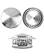QWORK® 200 MM Regenhaube aus Edelstahl 304, Kaminhaube, Runder Regenhut, Schornsteinabdeckung