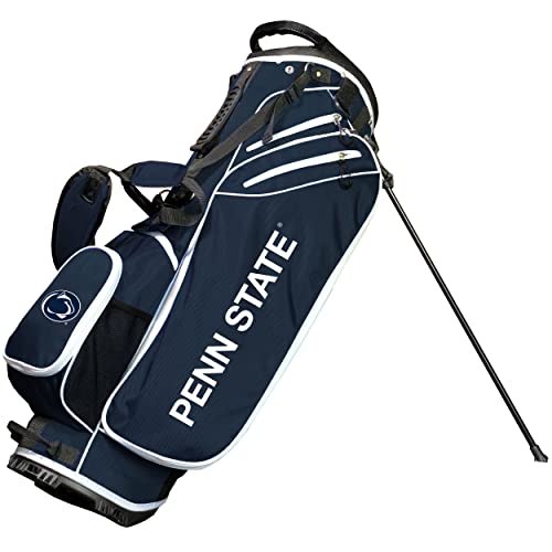 Team Golf NCAA Penn ST Birdie Stand Golf Bag, Lightweight, 14-Way Club Divider, Spring Action Stand, Insulated Cooler Pocket, Velcro Glove and Umbrella Holder & Padded Handles