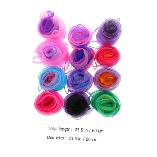 15pcs Colorful Square Juggling Dance Scarves for Boys and Girls Performance Play Props for Music Movement and Rhythm Activities2