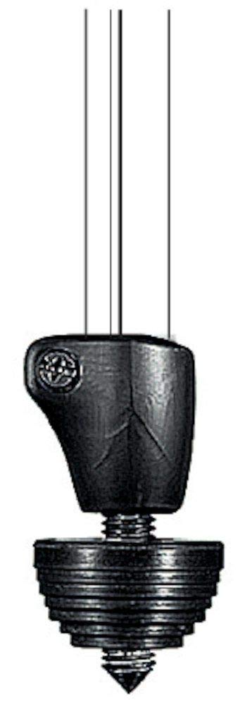 Manfrotto 439SPK2 Accessorio per Treppiede, Serie 190, Kit 3 Piedini Reversibili con Puntale Metallico, in Alluminio e Plastica, Nero