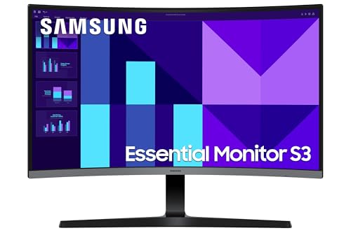 Samsung Écran PC S39GD 32'', Inclinable, Incurvé 1500R, FHD (1920x1080), 100Hz, VA, 4ms (GTG), 250cd/m², Contraste 3000 : 1, Eco Saving Plus, Mode Eye Saver et Anti-Scintillement, LS32D392GAUXEN
