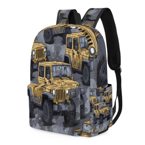 Kids Backpack for Girls Boys School Bookbag Water Resistant Lightweight Travel Bag Adjustable Shoulder Straps Preschool Primary School Toddler Backpack Cartoon Car Pattern Print3