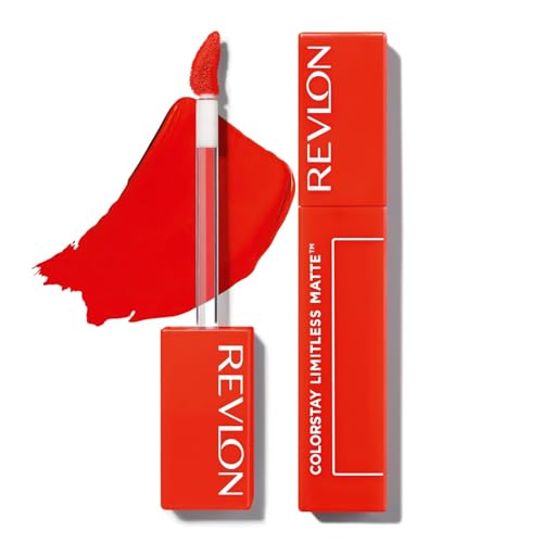 Image of REVLON Colorstay Limitless Matte Liquid Lipstick for woman, Waterproof, Long-Lasting, 100% Vegan, Lightweight, No-Budge Matte, Hot Take - (009)